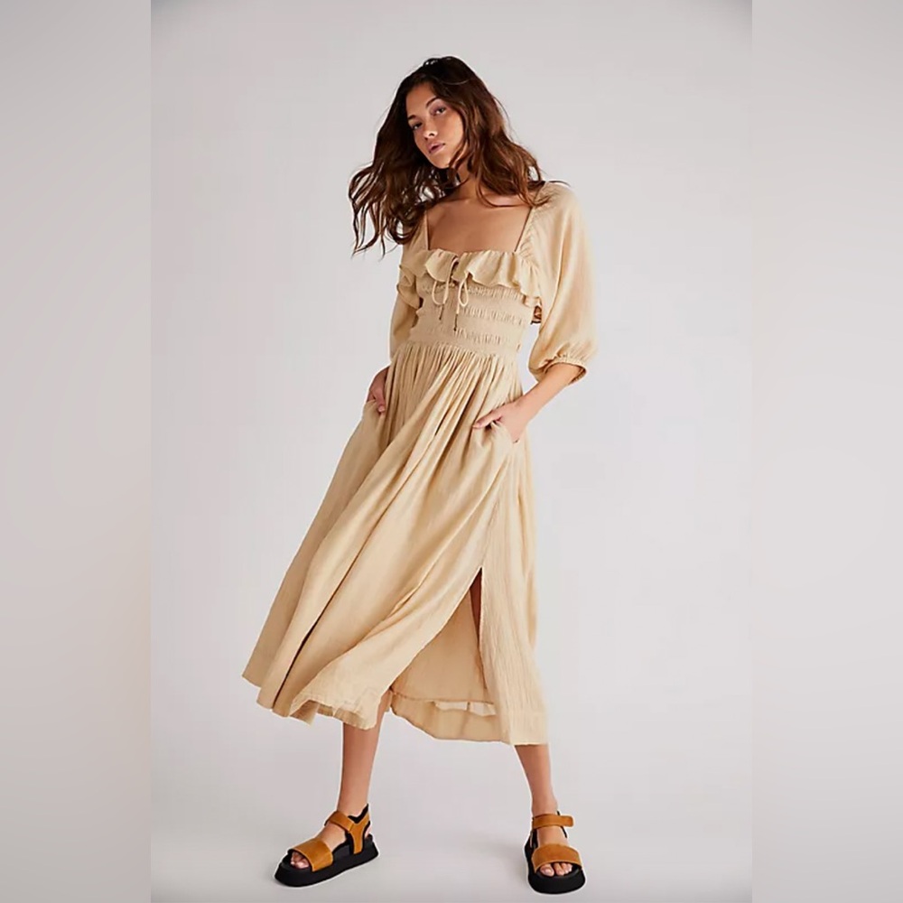 Free People midi dress “Oasis” sz medium